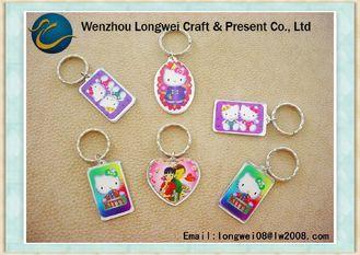 Transparent Plastic Photo Keychain