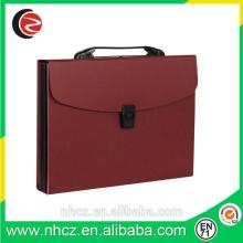 Red A4 Waterproof Office Document Expanding Bag