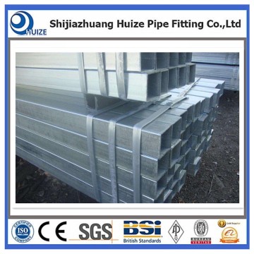 Hot dip galvanized steel square tube