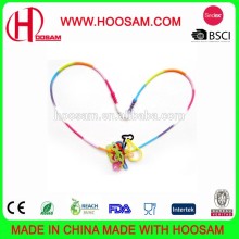 2015 Silicone silly necklace with pendant,Custom design silicone silly necklace