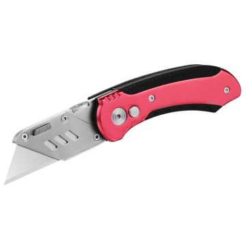 Aluminum Handle Lockback Folding Pocket Utility Knife
