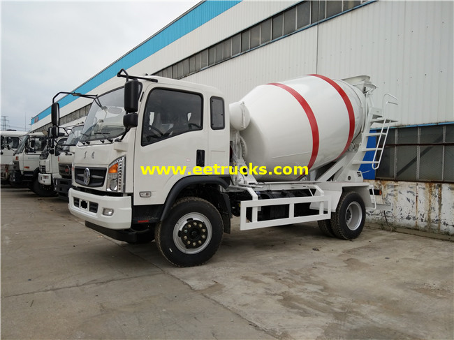 Dongfeng 3 CBM 6T Concrete Truck Mixers