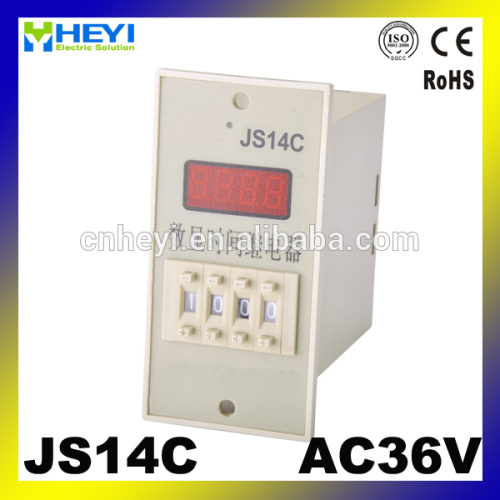 Digital time relay 0.1s~99h delay timer relay JS14C