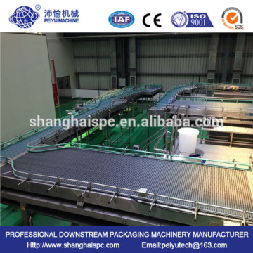 Beverage bottle conveying system