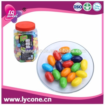 Wholesale Multi-Colored Chewing Olive Shape Donald Bubble Gum In Bottle