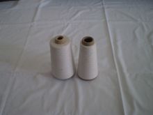 30s Virgin High Tenacity Polyester Yarn , White Slub Yarn