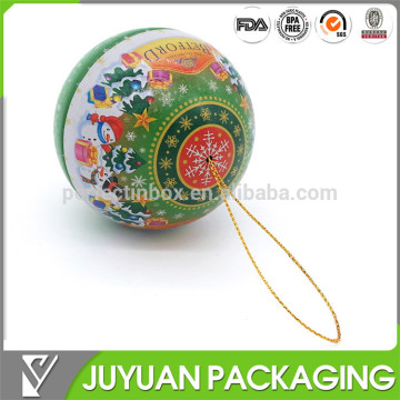 unique tins containers gift tin, tin can packaging with ball shape