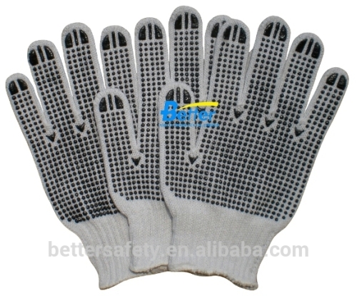 Bleach T/C Two-Side PVC Dotted Safety Glove China Supplier