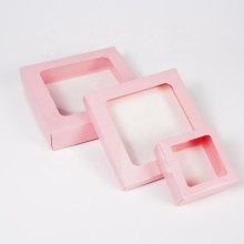 Wholesale Custom Logo Women's Underwear Packaging Boxes with Clear PVC Window