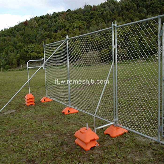 Recinzioni temporanee con maglie a maglia catena