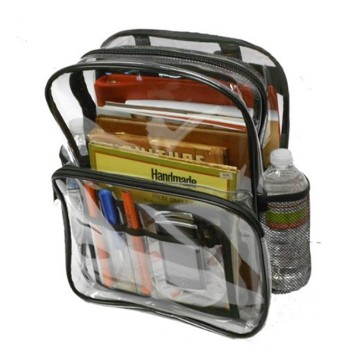 Promotional cheap simple clear backpack