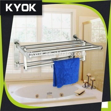 KYOK stainless steel bathroom rack, towel rack bathroom accessories,wall with folding towel rack