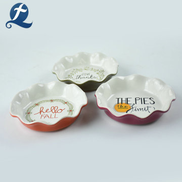 Customization Fine Applique Fruit Ceramic Plate