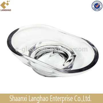 clear glass soap dish holder