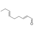 名前：2,6-ノナジエナール、（57271411,2E、6E） -  CAS 17587-33-6