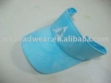 sky blue color visor with embroidery logo