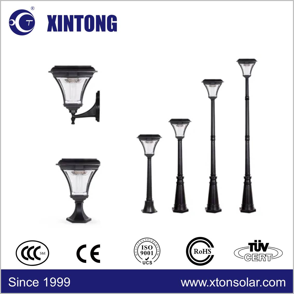 Modern pathway landscape post top street lamp 3m 30w outdoor led garden lighting pole lights fixtures