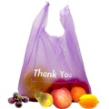 Custom Shopping Vest Bag with Color Printing on 2 Sides lamination Plastic Bag