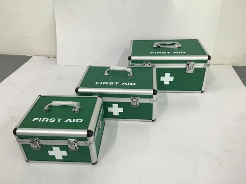 Aluminium Alloy First Aid Box dengan Kunci dan Handle