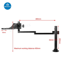 Microscope Single Articulating Holder Bracket Dual Arm Boom Stand