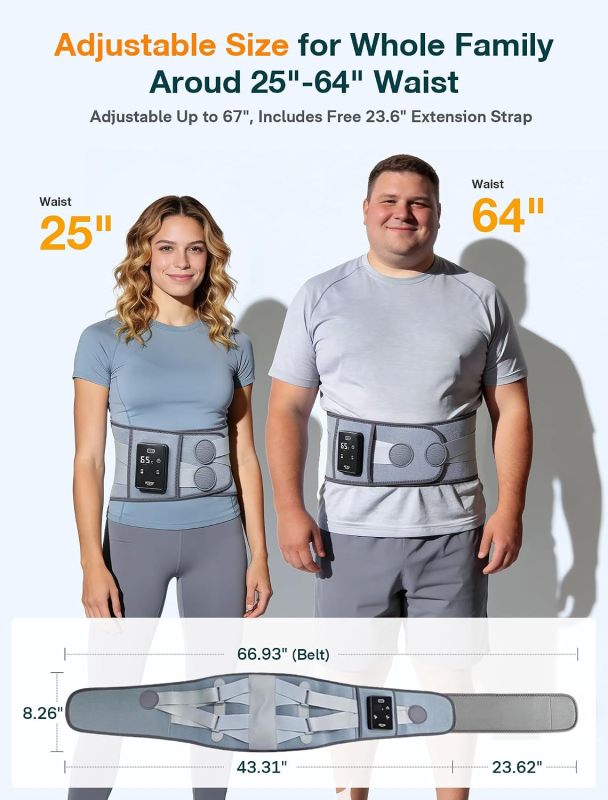 Heating Pad for Back 67", Lower Back Massager