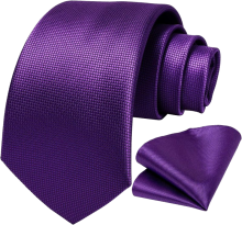 Violet Purple Handmade Silk Tie - Custom Woven Business Fashion Tie