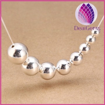 3mm 925 sterling silver round beads