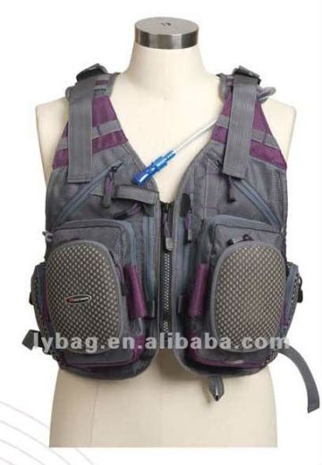 purple and grey color chest pack