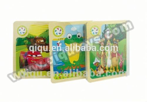 Wooden Cartoon Educational Wooden Puzzle Book Toy