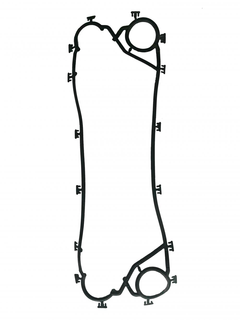 Pelat penukar panas epdm gasket M6M