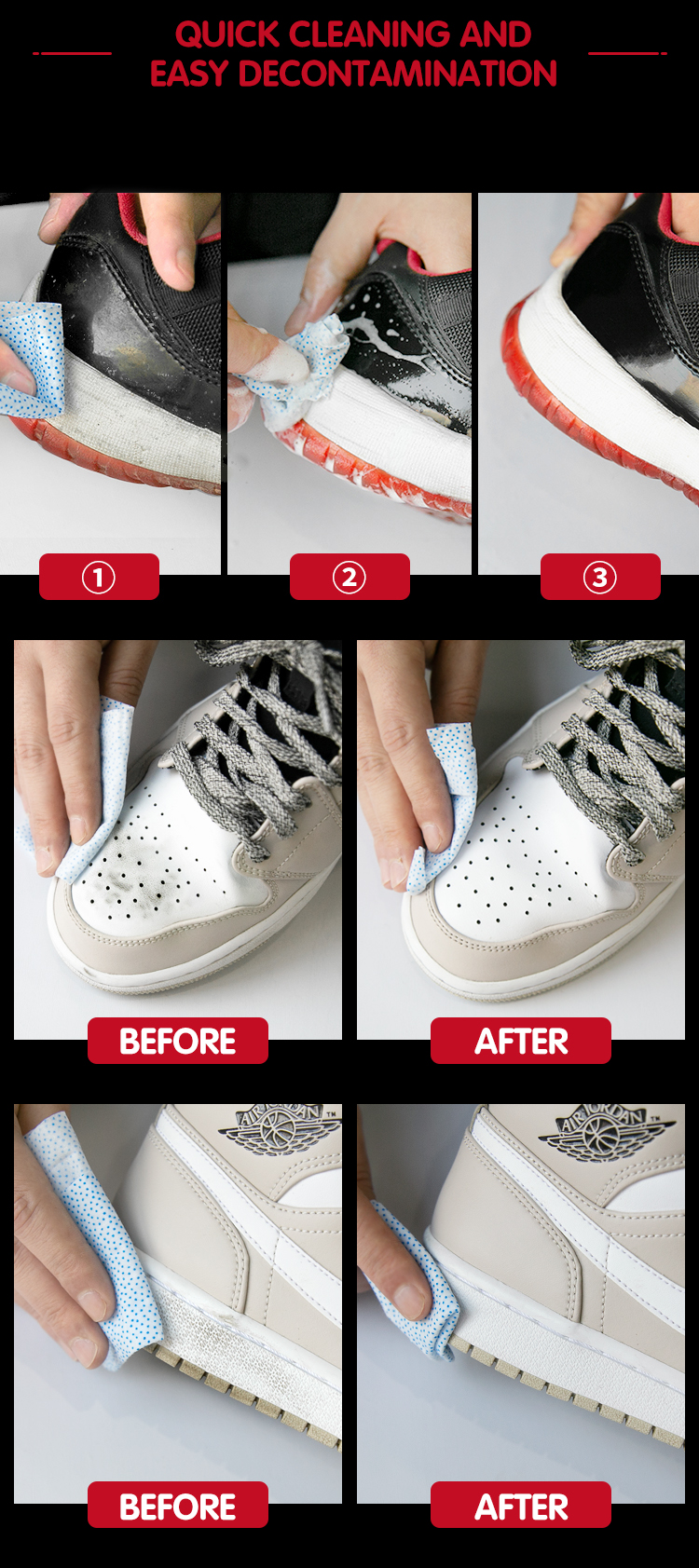 how to wipe shoes