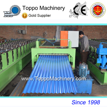 Hebei Trapezoidal and Wave Roof Panel Roll Forming Machine Made in China