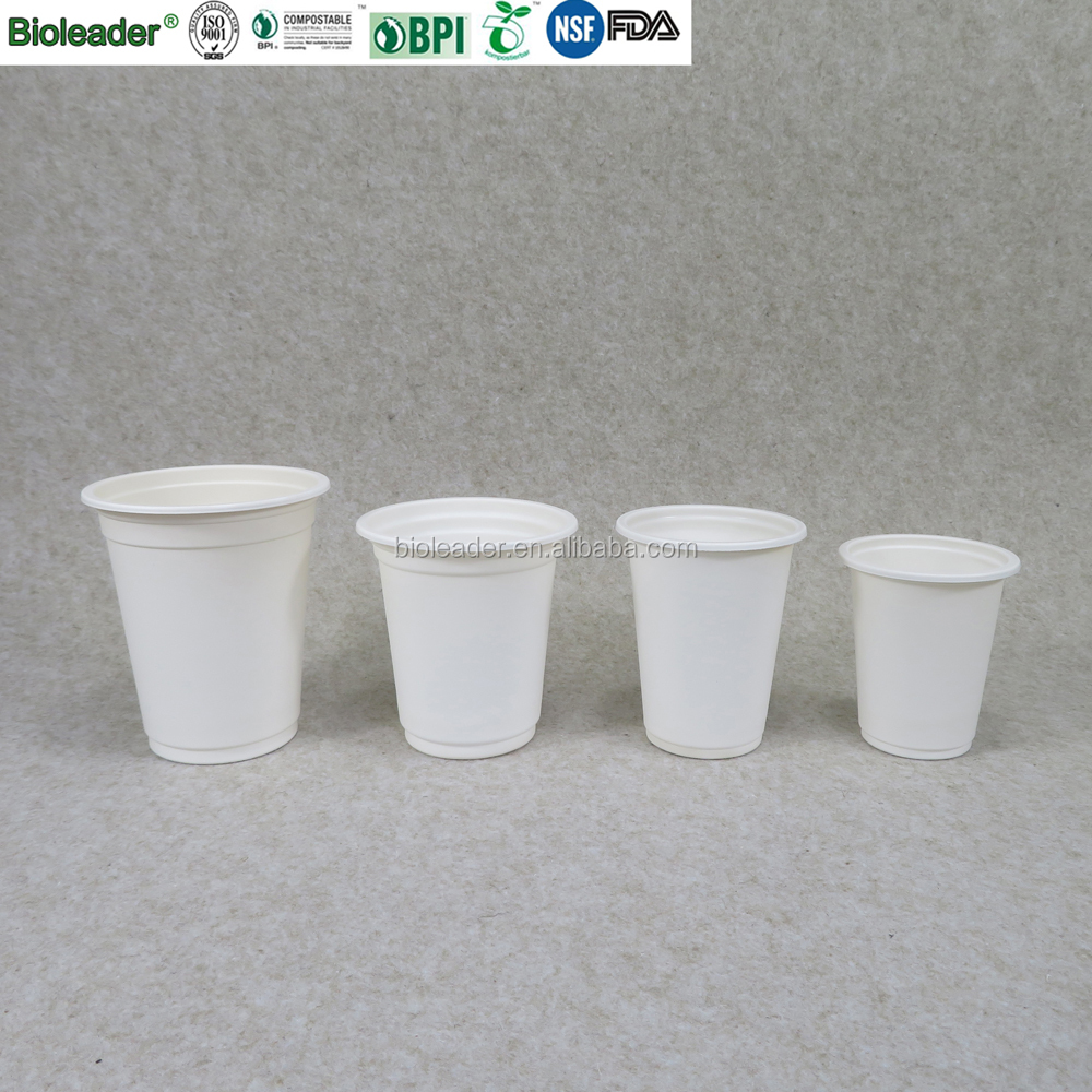 Hot or Cold Protection Compostable Disposable Cornstarch Cup