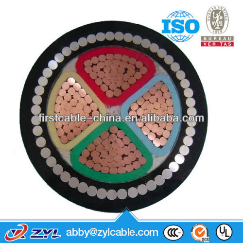 steel wire armored steel tape armored or copper tape Armored Cable