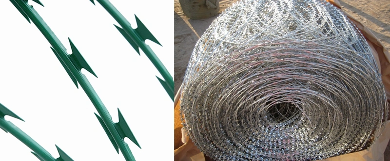 Hot-Dipped Galvanized Welded Concertina Razor Barbed Wire Fencing