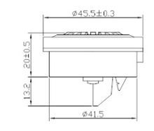round headset electret microphone Used in telephone ce