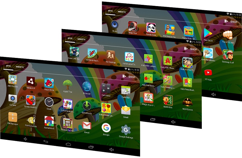 Hot selling Android 6.0 Children Tablet for Children 7 inch LED Kids color screen Tablet