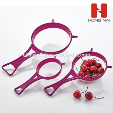 plastic sink mesh colander 3 in 1 set