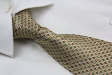 Mens Woven Polyester Square Design Business Tie