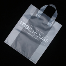 Transparent Waterproof Tote Bag - Custom Logo Plastic Shopping Bag for Restaurant & Takeaway