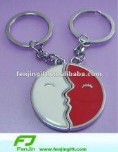 moon lover metal keychain