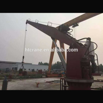 Marina Hydraulic boat pedestal crane w/ rotation boom