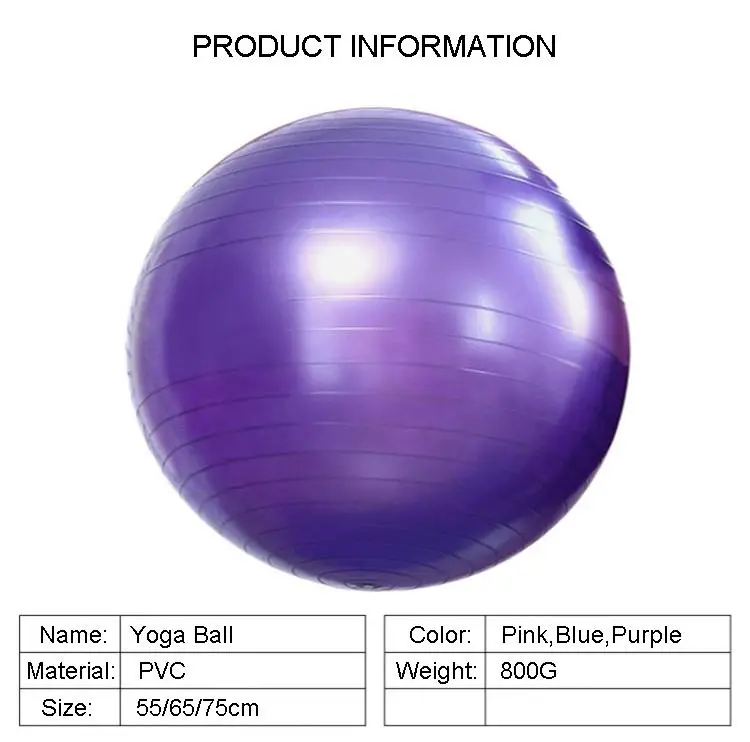Wholesale Custom Logo Anti Burst Ball Yoga PVC Ball