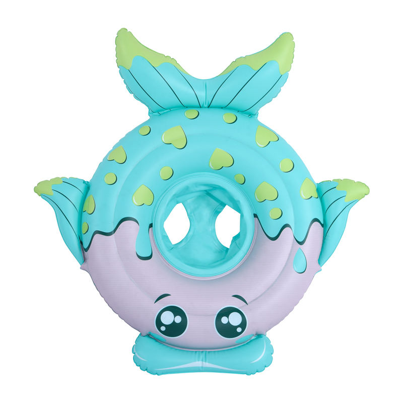 Blue Fish Shaped Baby Inflatable Seat