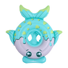 Blue fish shaped baby inflatable seat