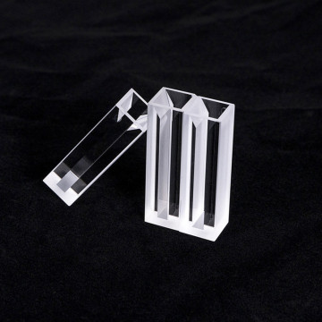 Quartz Micro cuvette with frosted wall and lid