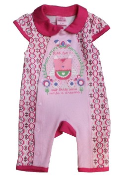 Sweet Baby Girls Romper Newborn Baby Summer Causal Romper Short Sleeve Round Neck