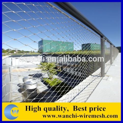 pipe protection wire rope mesh/low carbon wire cable protect mesh netting fencing