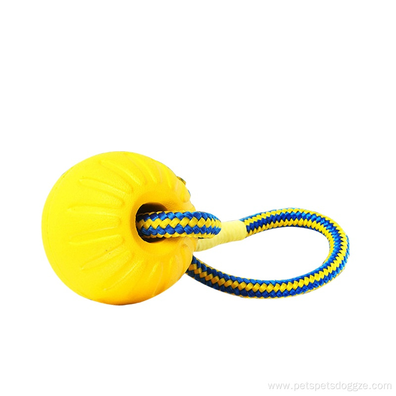durable interactive With elasticity ball dog rope toys