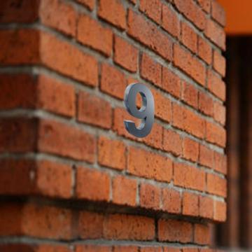 Anthracite Colour 3D Stainless Steel House Number